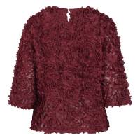 So Soire Rosaria W20511 blouses korte mouw Wijnrood