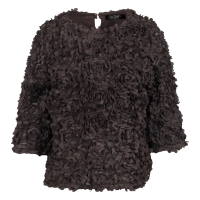So Soire Rosaria W20511 blouses korte mouw Bruin donker