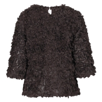 So Soire Rosaria W20511 blouses korte mouw Bruin donker