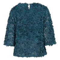 So Soire Rosaria W20511 blouses korte mouw Petrol