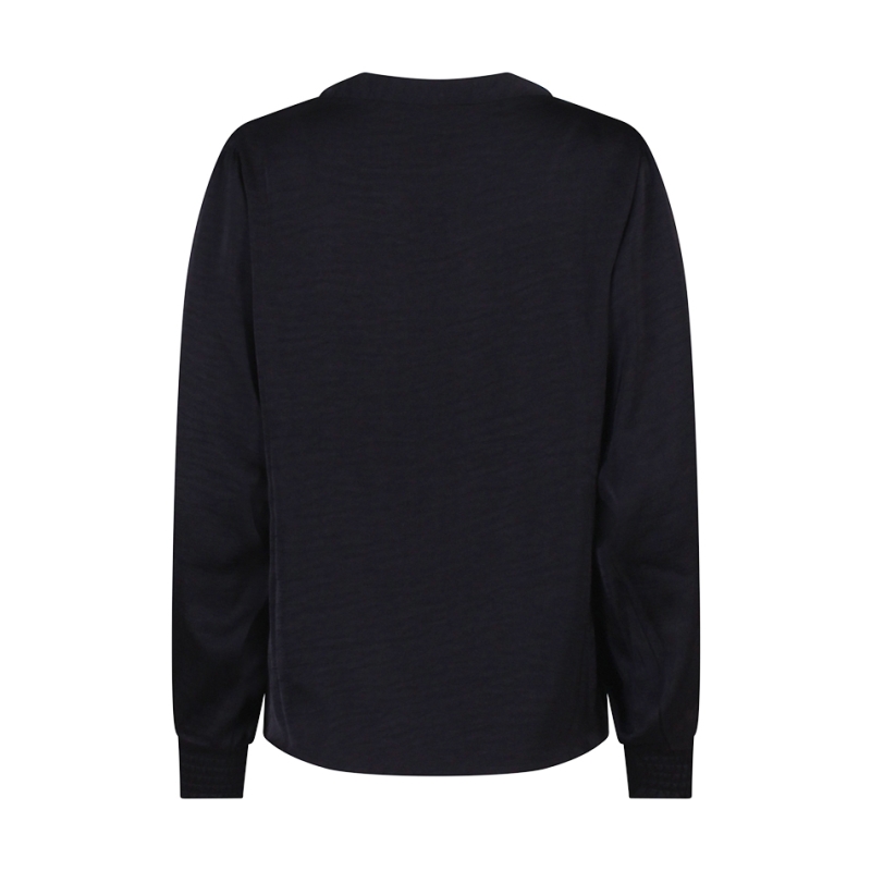 City Life 103469 W10399 blouses lange mouw Zwart