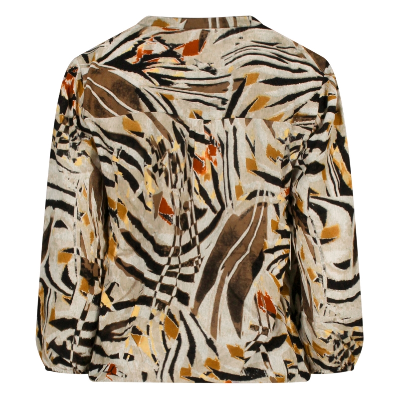 So Soire Elizia W10459 blouses lange mouw Mocca