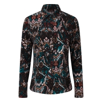 So Soire Gina W10457 blouses lange mouw Petrol