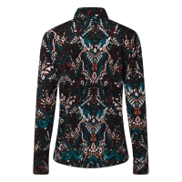 So Soire Gina W10457 blouses lange mouw Petrol