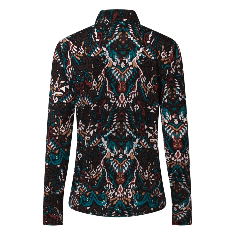 So Soire Gina W10457 blouses lange mouw Petrol