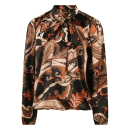 So Soire Inez W10461 dames bloese lm Mocca