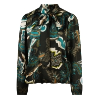 So Soire Inez W10461 blouses lange mouw Petrol