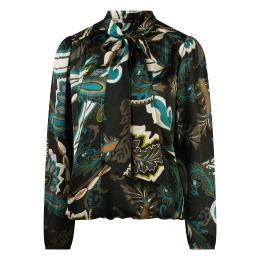 So Soire Inez W10461 dames bloese lm Petrol