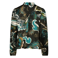 So Soire Inez W10461 blouses lange mouw Petrol