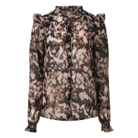 City Life Ysra ruffle W10537 blouses lange mouw Kit