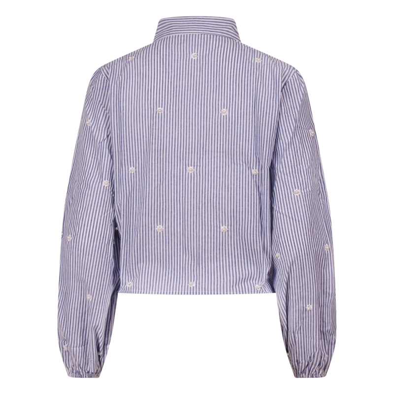 lizzi lou Nina Z10500 blouses lange mouw Bleu