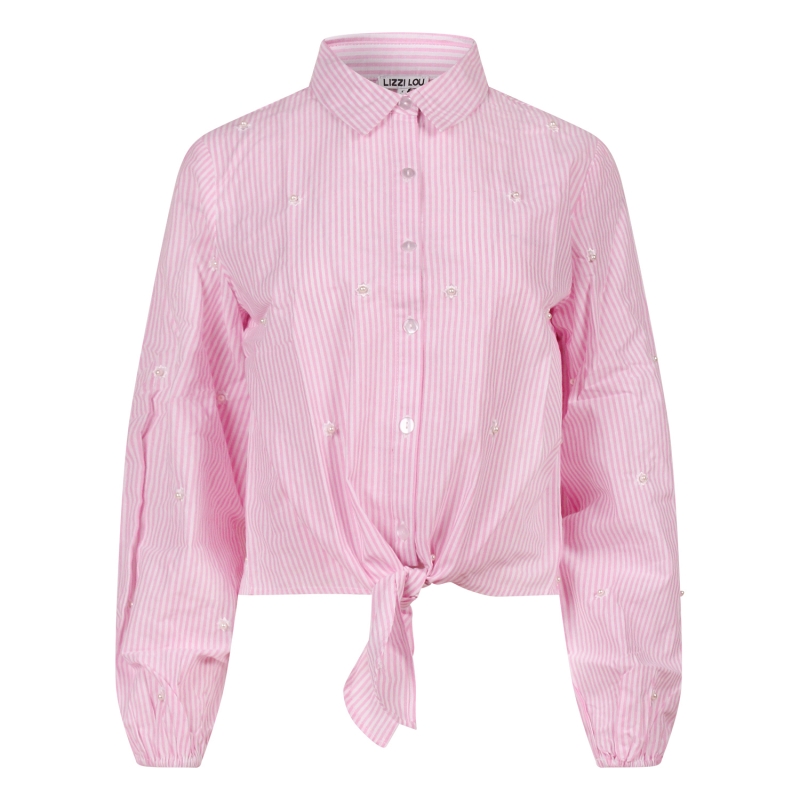lizzi lou Nina Z10500 blouses lange mouw Rose