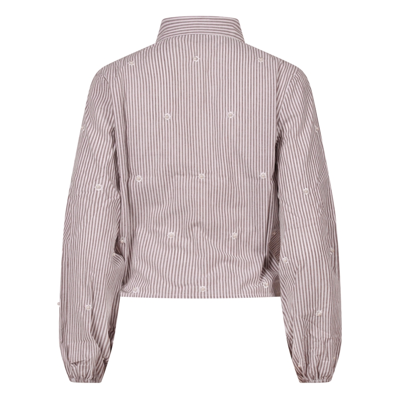 lizzi lou Nina Z10500 blouses lange mouw Taupe