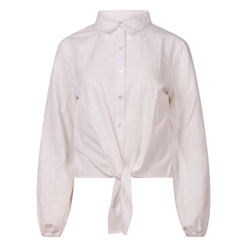 lizzi lou Nina Z10500 blouses lange mouw Wit