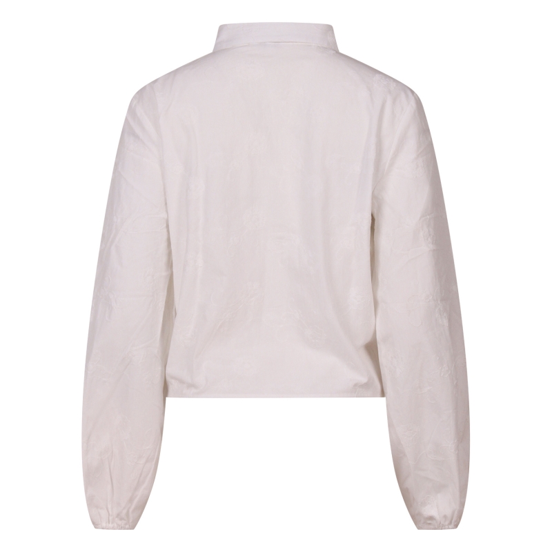 lizzi lou Nina Z10500 blouses lange mouw Wit