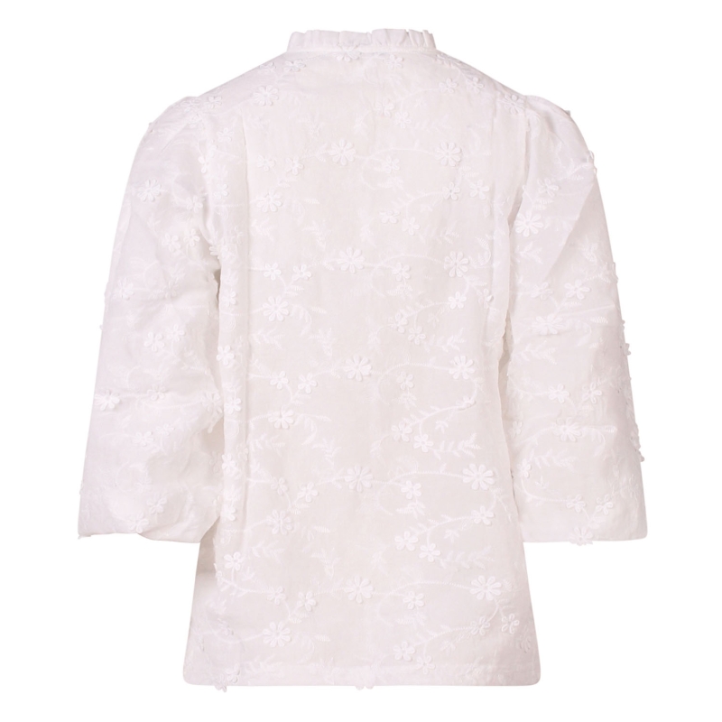 City Life Eviane Z10581 blouses lange mouw Ecru