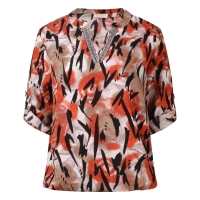 So Soire Gillian Z10545 blouses lange mouw Oranje