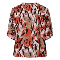 So Soire Gillian Z10545 blouses lange mouw Oranje