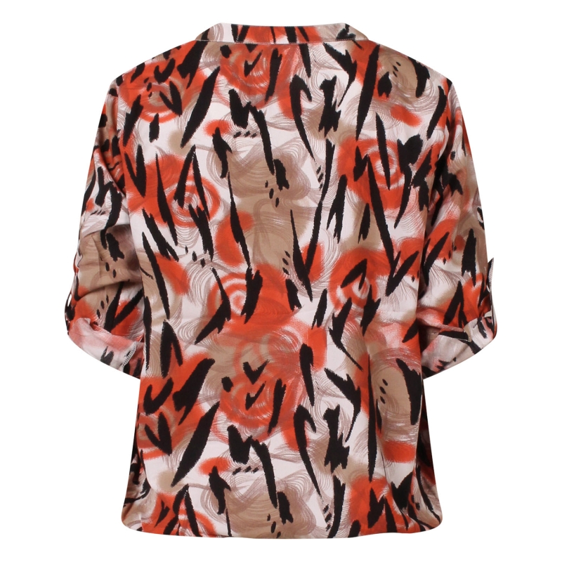 So Soire Gillian Z10545 blouses lange mouw Oranje