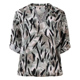 So Soire Gillian Z10545 dames bloese lm Groen licht