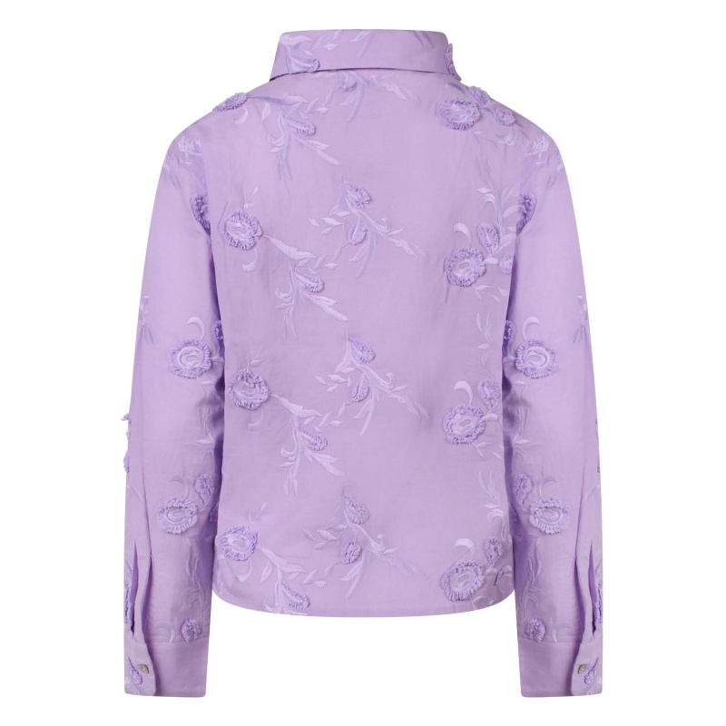 So Soire Sylvie Z10541 blouses lange mouw Lila