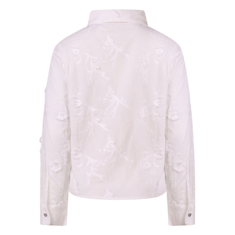 So Soire Sylvie Z10541 blouses lange mouw Wit