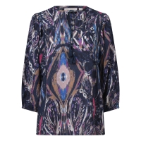 So Soire Wendy Z10551 blouses lange mouw Indigo