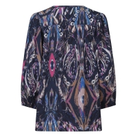 So Soire Wendy Z10551 blouses lange mouw Indigo