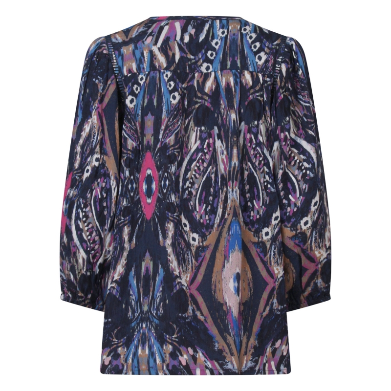 So Soire Wendy Z10551 blouses lange mouw Indigo