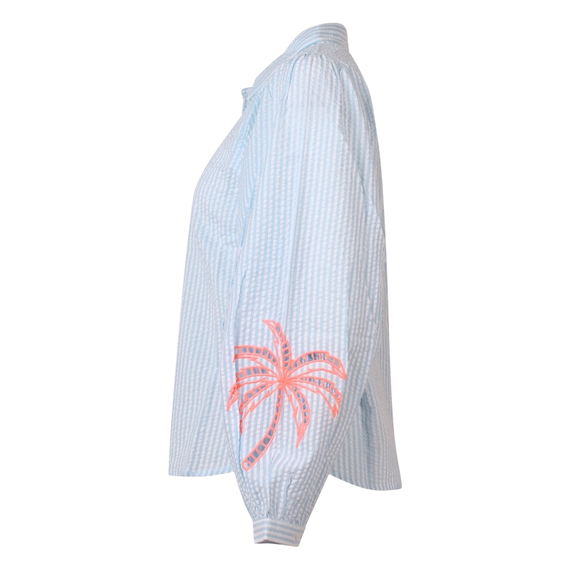 lizzi lou LW10870 Z10513 blouses lange mouw Blauw licht