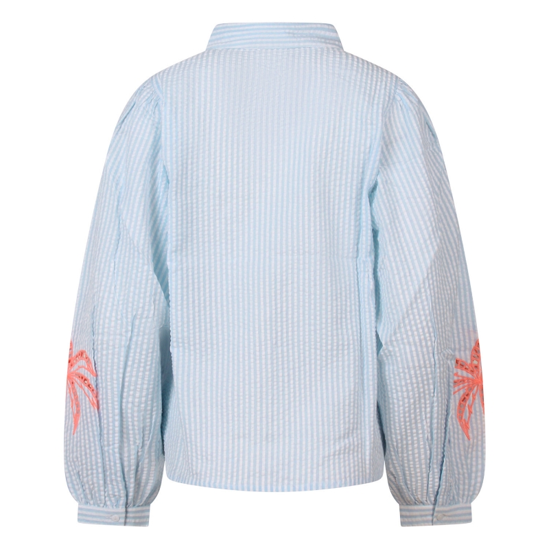 lizzi lou LW10870 Z10513 blouses lange mouw Blauw licht