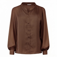 City Life 103469 W20025 blouses lange mouw Bruin donker