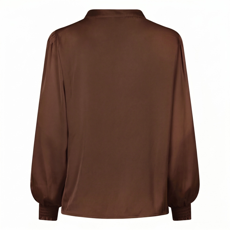 City Life 103469 W20025 blouses lange mouw Bruin donker