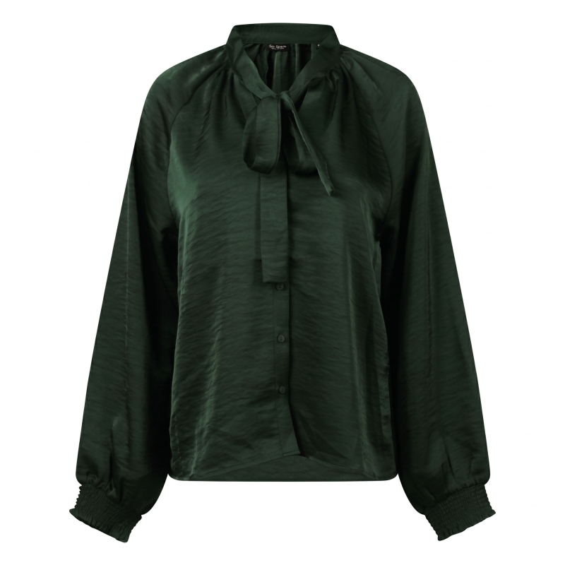 So Soire Brie W20510 blouses lange mouw Army