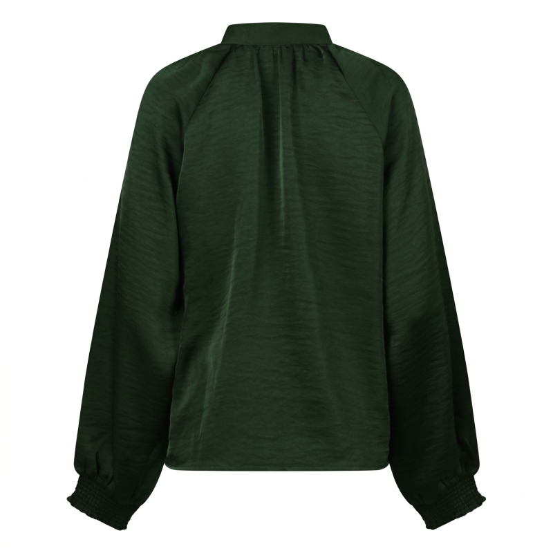 So Soire Brie W20510 blouses lange mouw Army
