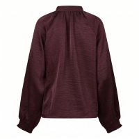 So Soire Brie W20510 blouses lange mouw Wijnrood