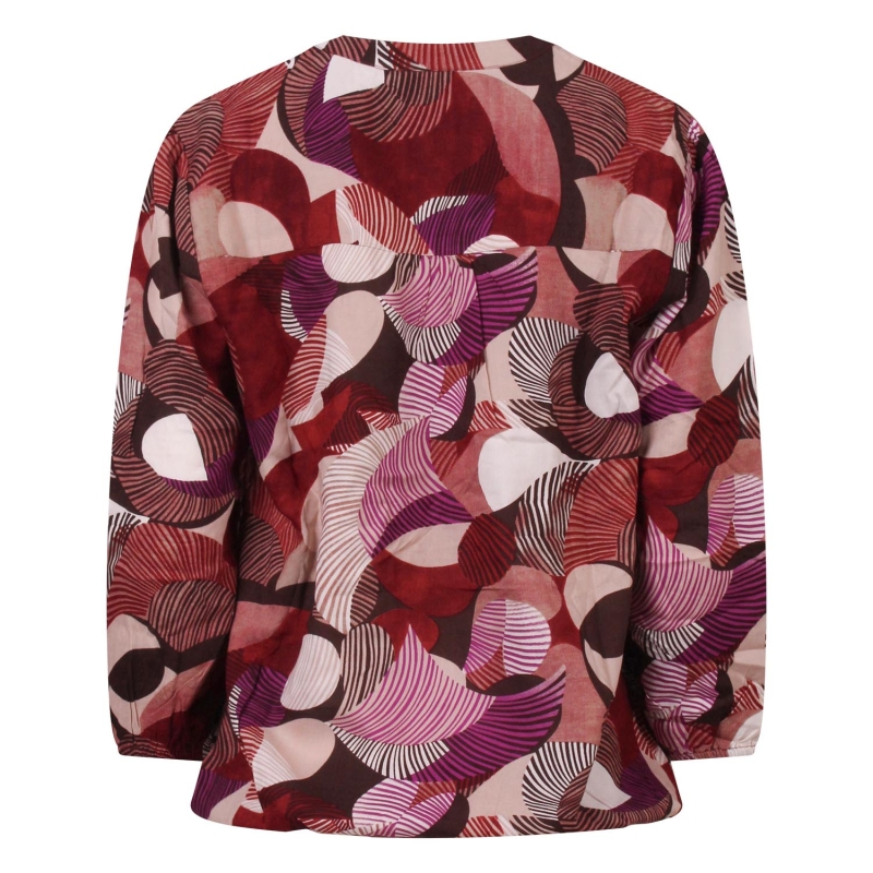 So Soire Elizia W20508 blouses lange mouw Bruin donker