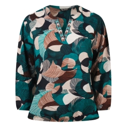 So Soire Elizia W20508 dames Blouses lange mouwen Petrol