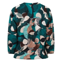 So Soire Elizia W20508 blouses lange mouw Petrol