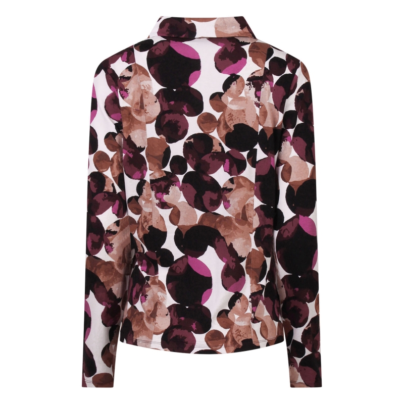 So Soire Marloes W20504 blouses lange mouw Wijnrood