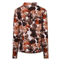So Soire Marloes W20504 blouses lange mouw Bruin donker