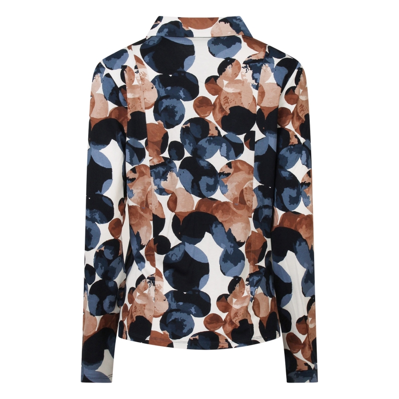 So Soire Marloes W20504 blouses lange mouw Blauw chambree