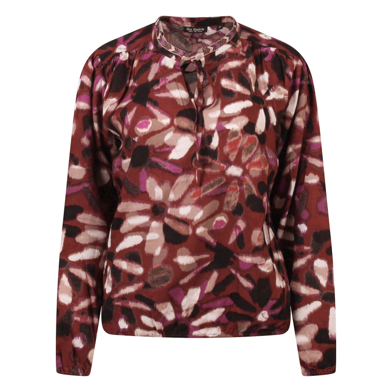 So Soire Tascha W20507 blouses lange mouw Roest