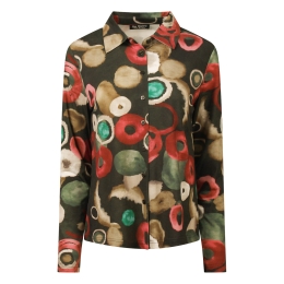So Soire Toni W20505 dames bloese lm Army