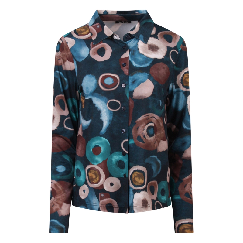 So Soire Toni W20505 blouses lange mouw Marine
