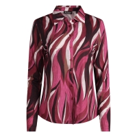 So Soire Zita W20506 blouses lange mouw Wijnrood