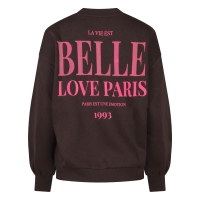 Lizzi Lou Cheryl W20456 sweatshirts Bruin donker