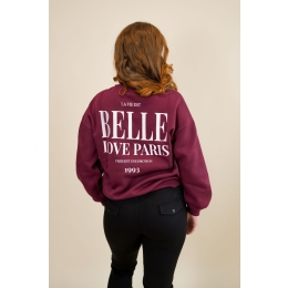 Lizzi Lou Cheryl W20456 dames Sweatshirts Wijnrood
