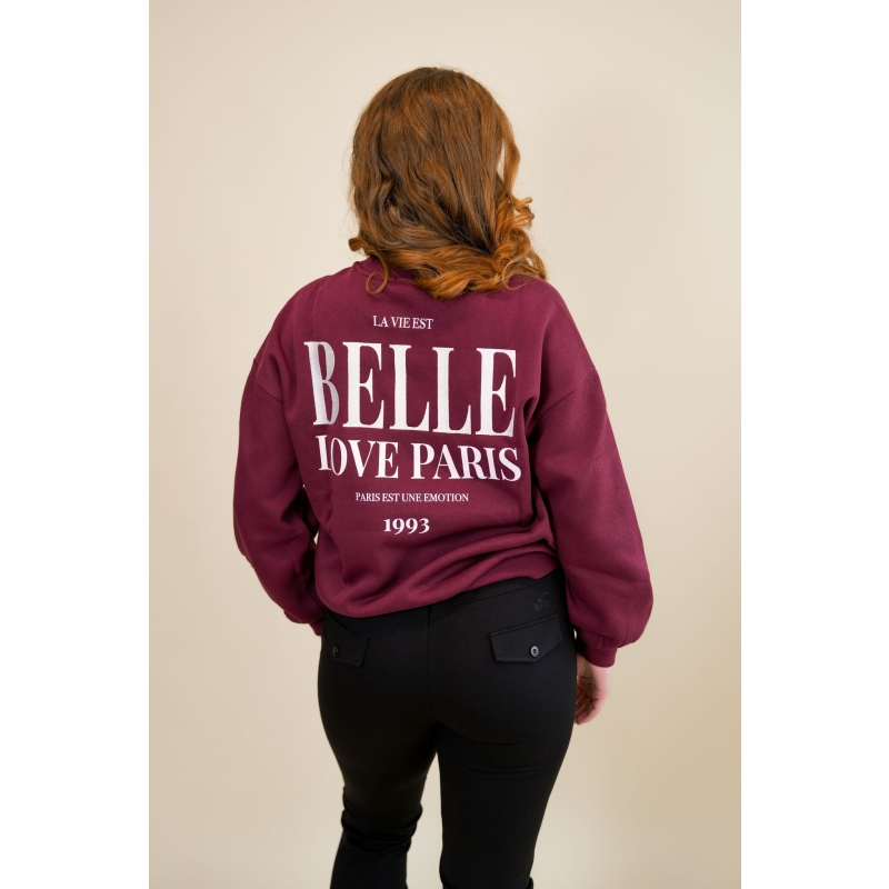 Lizzi Lou Cheryl W20456 sweatshirts Wijnrood