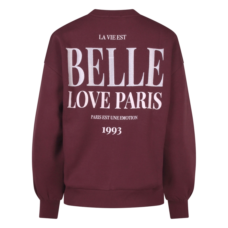 Lizzi Lou Cheryl W20456 sweatshirts Wijnrood